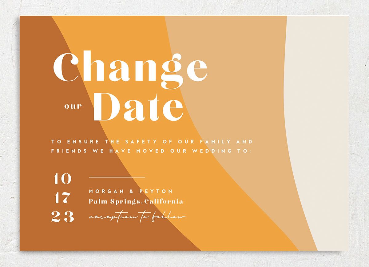 Retro Shapes Change the Date Cards Pumpkin Signature