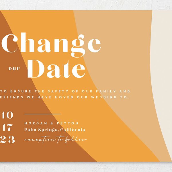 Retro Shapes Change the Date Cards Pumpkin Signature