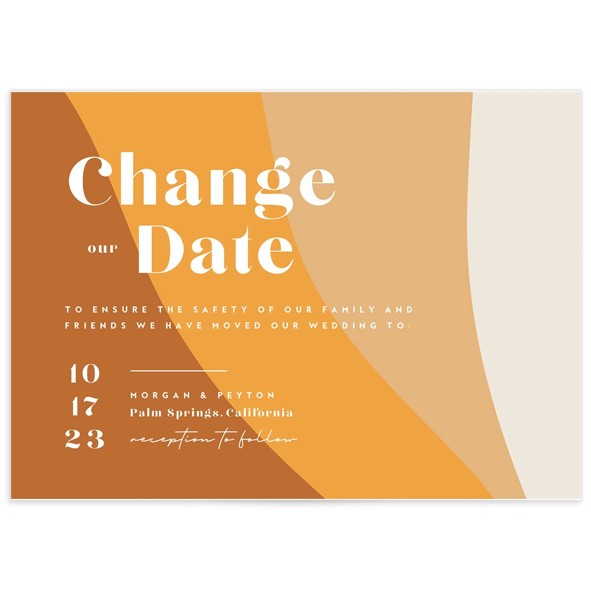 Retro Shapes Change the Date Cards