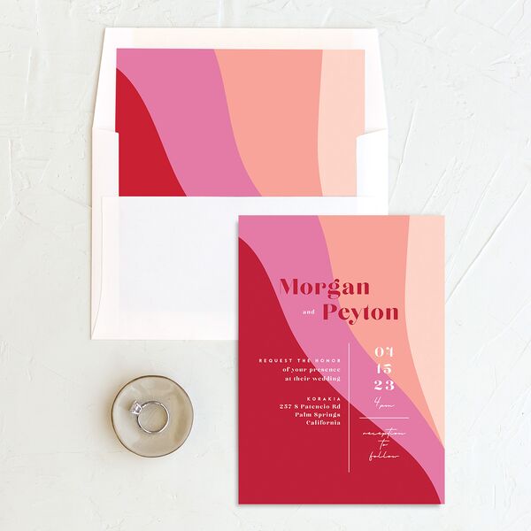 Vintage Pattern Envelope Liners Standard Rose Pink