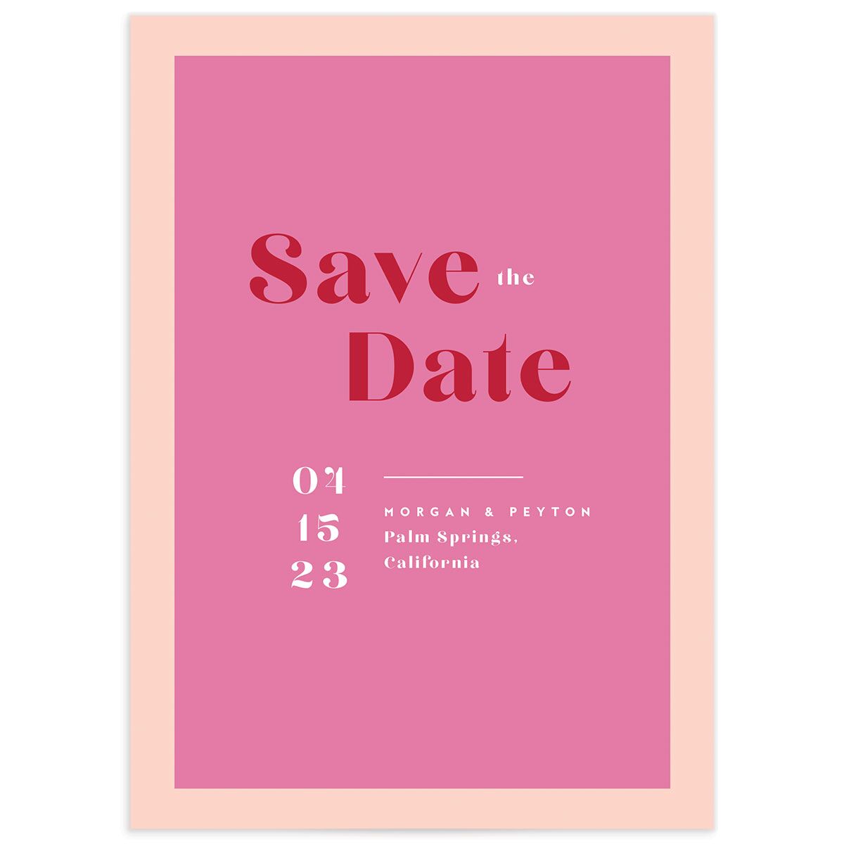 Vintage Pattern Save the Date Cards