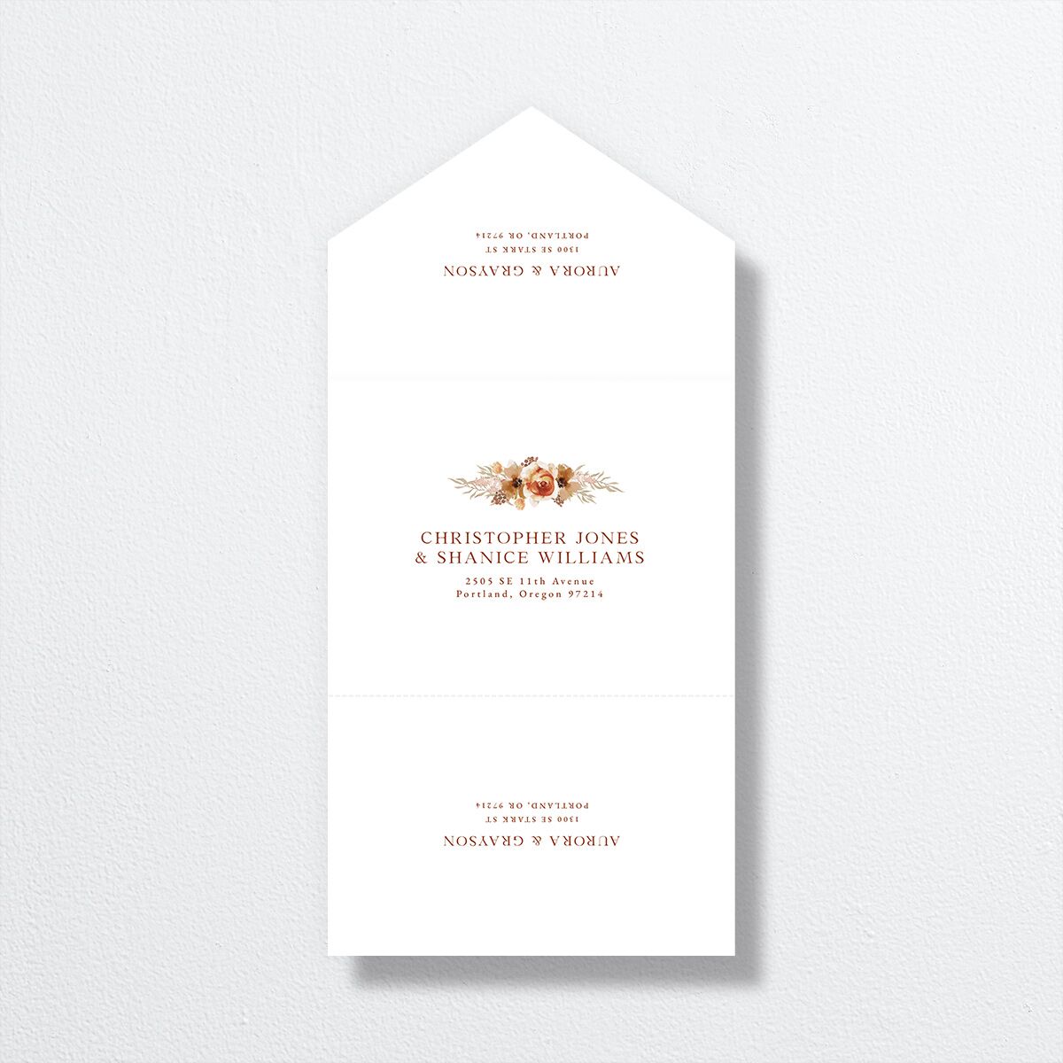 Bohemian Arch All-in-One Wedding Invitations — view 2