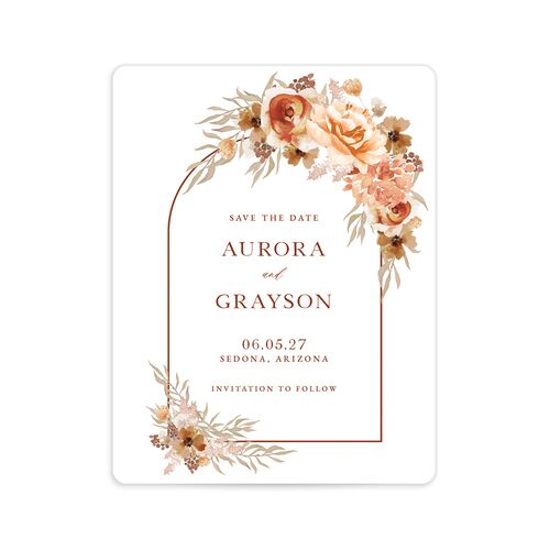Bohemian Arch Save The Date Magnets