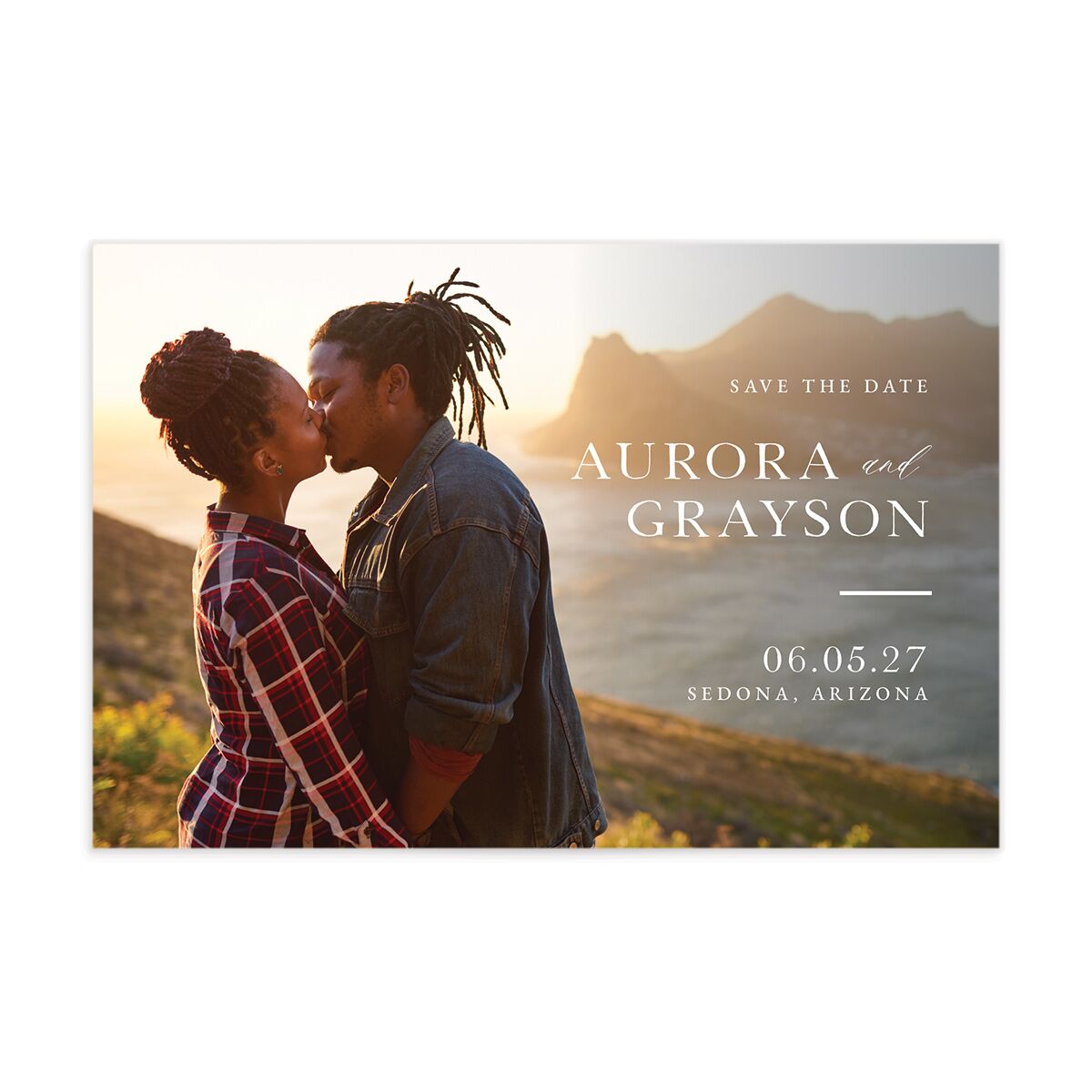Bohemian Arch Save The Date Postcards