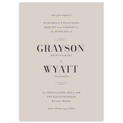 Country Club Wedding Invitations Fog Signature Blank No