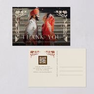 Indian Majestic Legacy Elephants Thank You Postcards Saddle