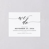 We Do Save the Date Petite Cards Midnight Signature smooth Blank No Standard