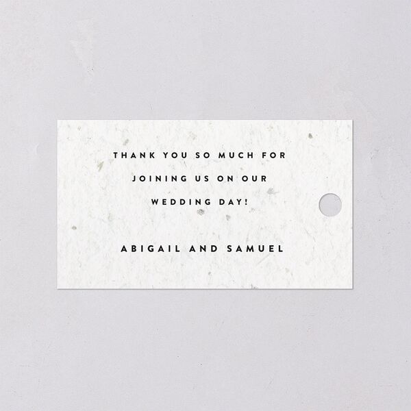 Pressed Leaves Favor Gift Tags Snow Signature