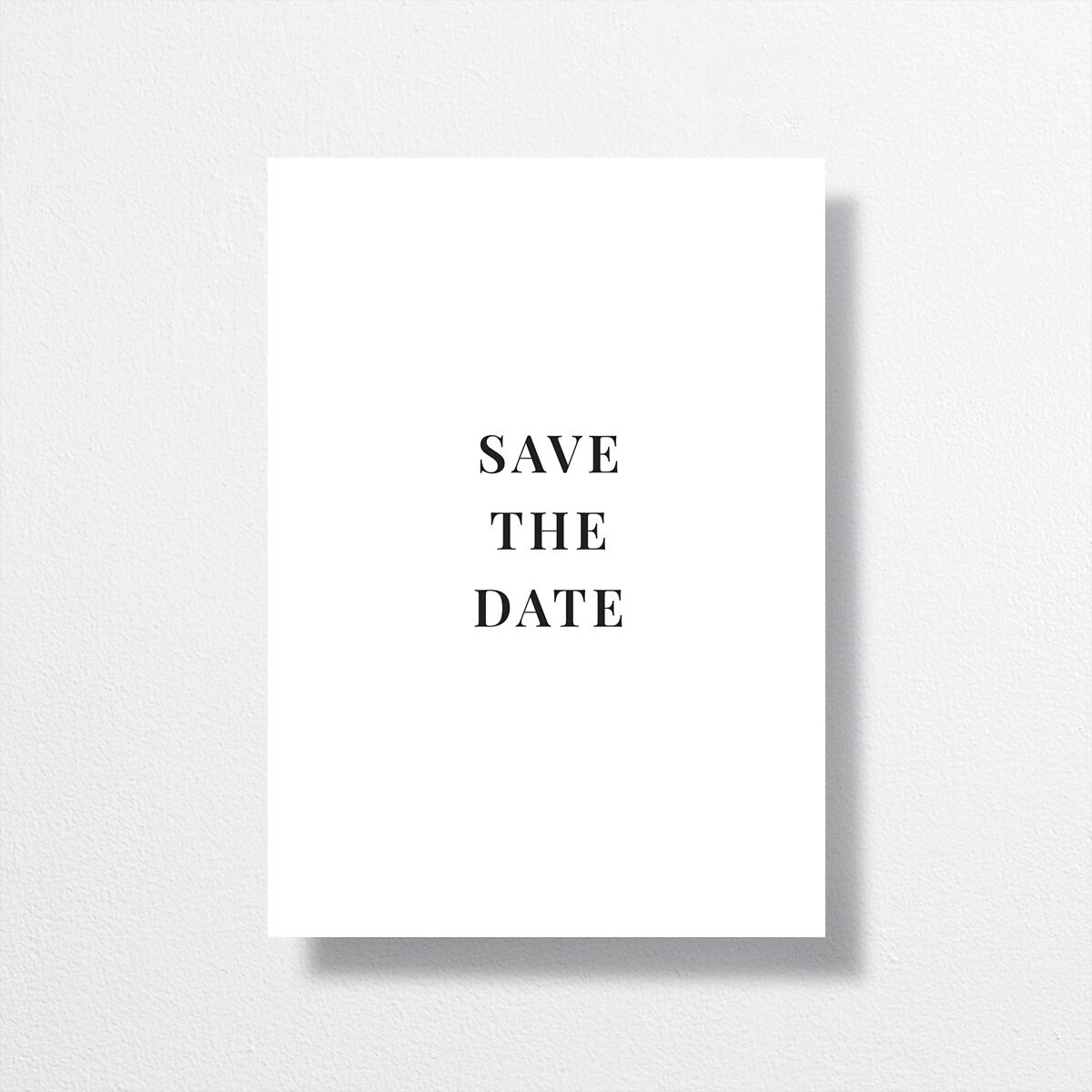 Tropical Botanic Save The Date Cards Pure White Signature smooth No