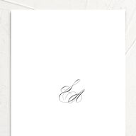 Elegant Accent Change the Date Cards Pure White Signature