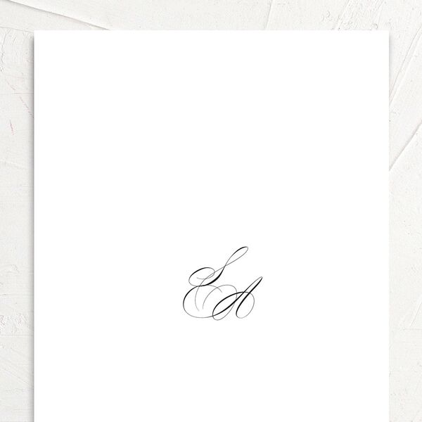 Elegant Accent Change the Date Cards Pure White Signature
