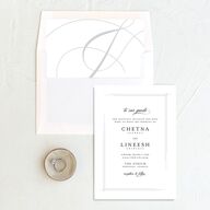 Elegant Accent Change the Date Cards Pure White Signature