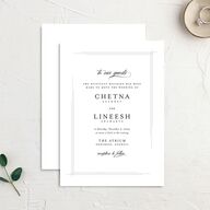Elegant Accent Change the Date Cards Pure White Signature