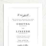 Elegant Accent Change the Date Cards Pure White Signature