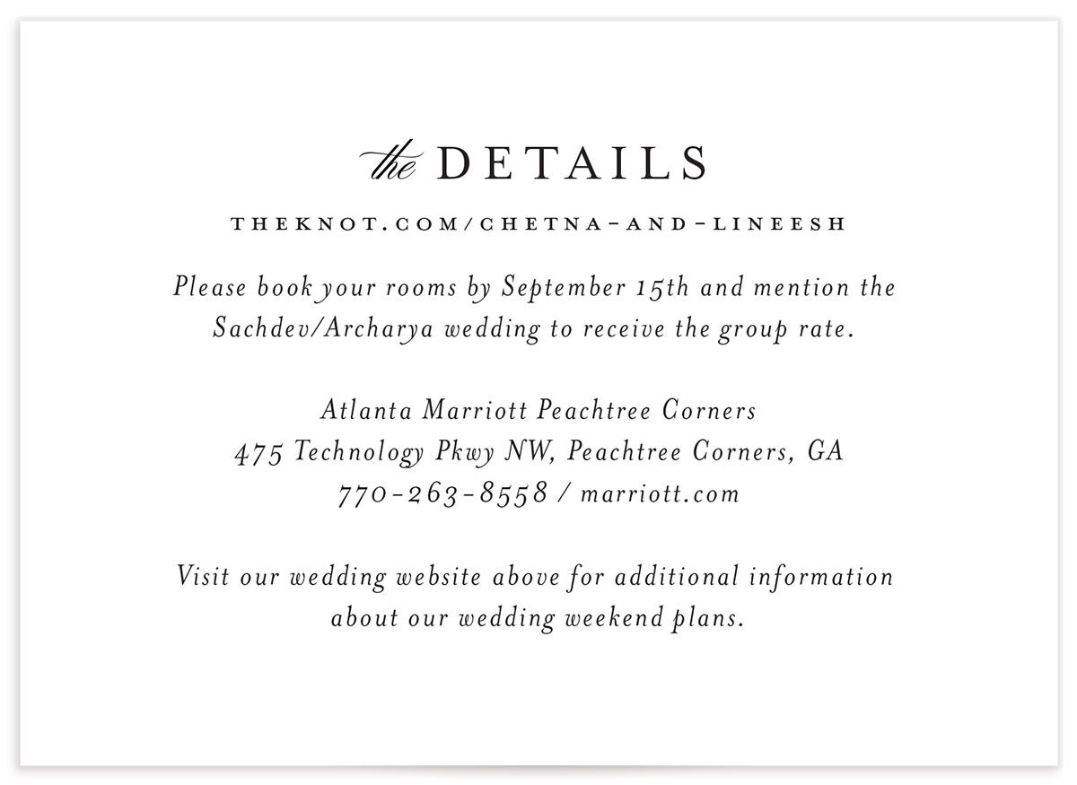 Elegant Accent Wedding Enclosure Cards Pure White Signature