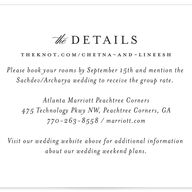 Elegant Accent Wedding Enclosure Cards Pure White Signature