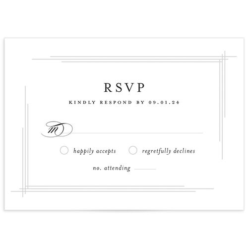 Elegant Accent Wedding Response Cards