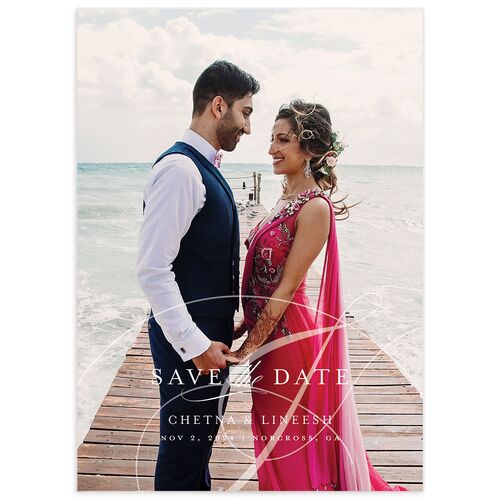 Elegant Accent Save The Date Cards - 