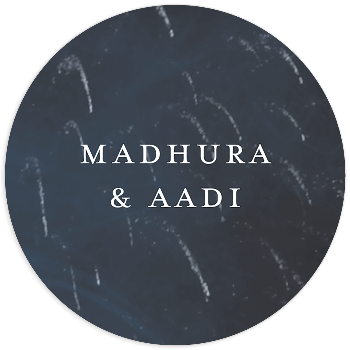 Magical Fireworks Wedding Stickers
