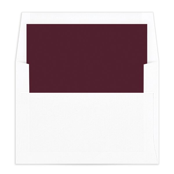 Layered Watercolor Standard Envelope Liners front in Burgundy