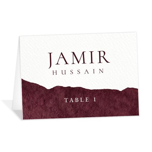 Layered Watercolor Place Cards - 