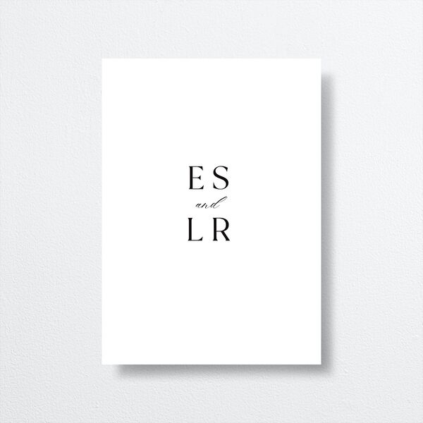 Timeless Typography Wedding Enclosure Cards Pure White Signature Standard