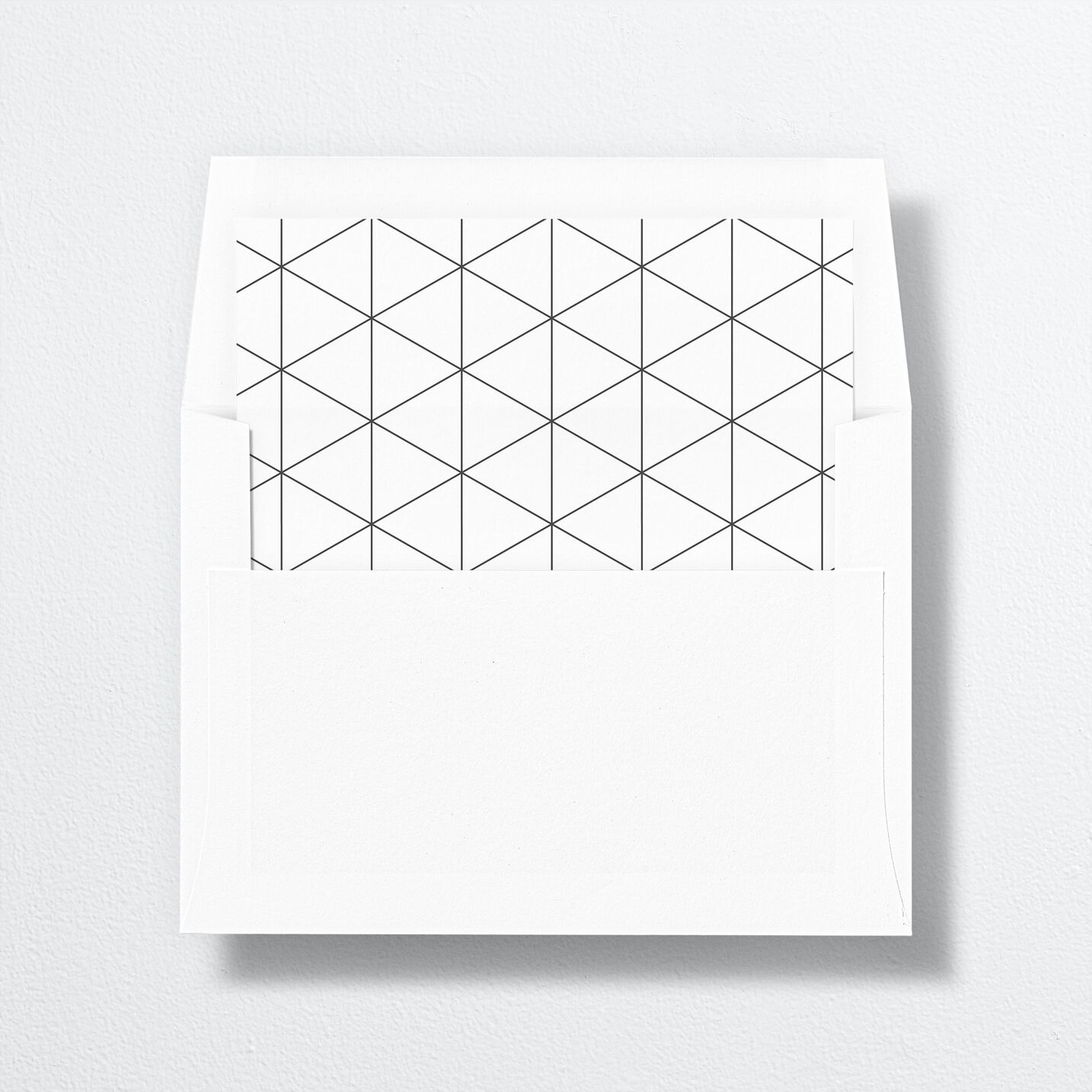 Timeless Typography Standard Envelope Liners front in white