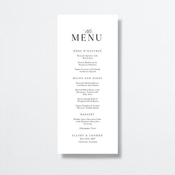 Timeless Typography Menus front