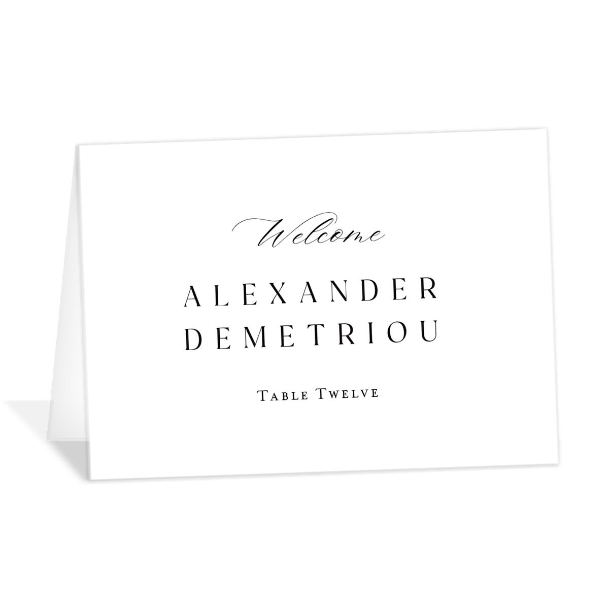 Timeless Typography Place Cards