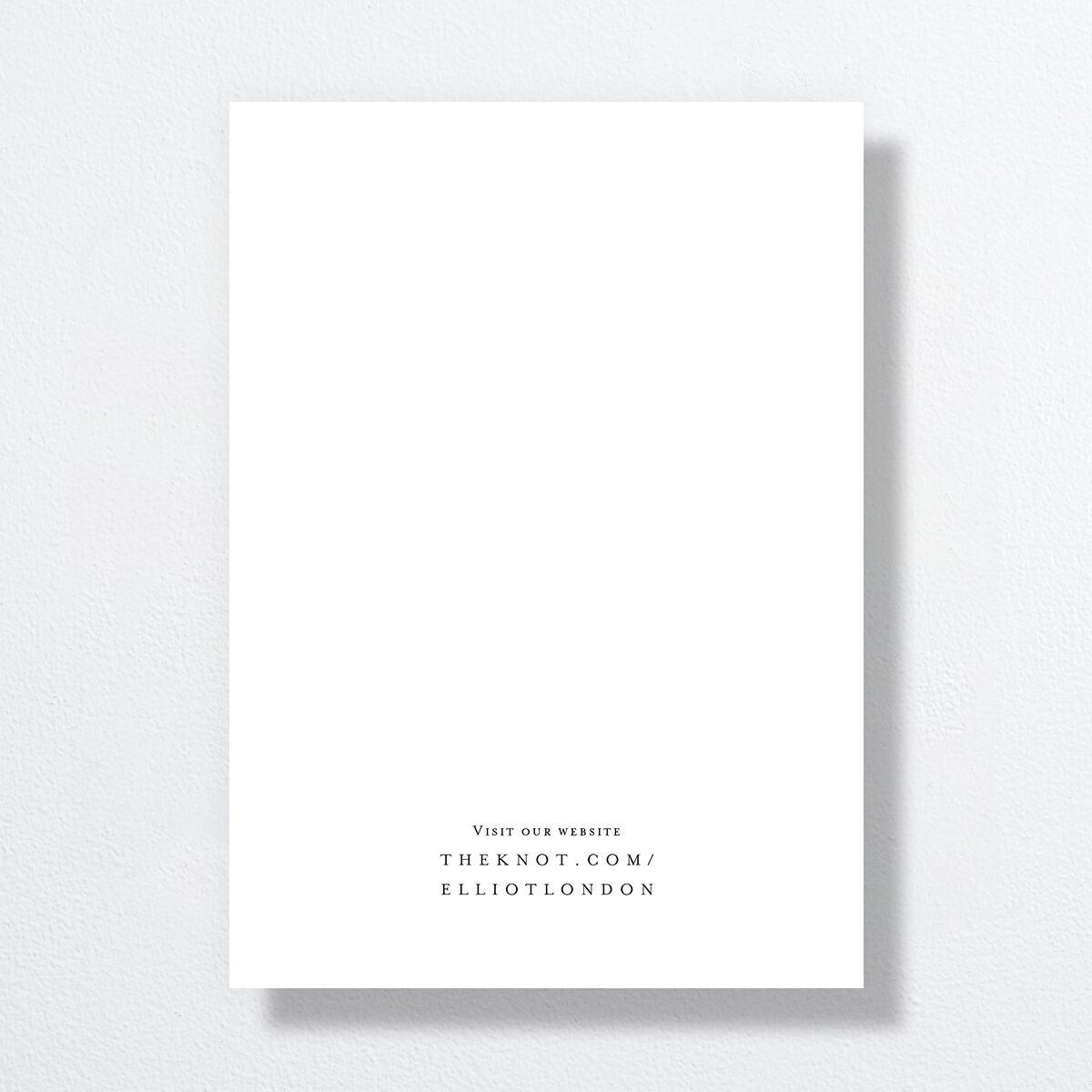 Timeless Typography Save The Date Cards Pure White Signature smooth No Standard