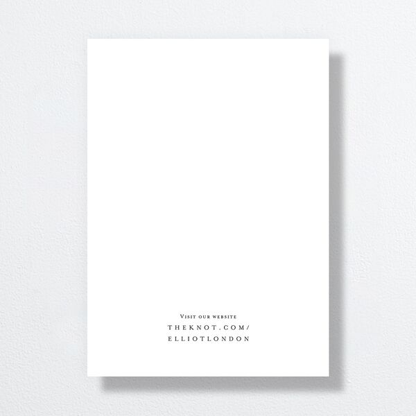 Timeless Typography Save The Date Cards Pure White Signature smooth No Standard