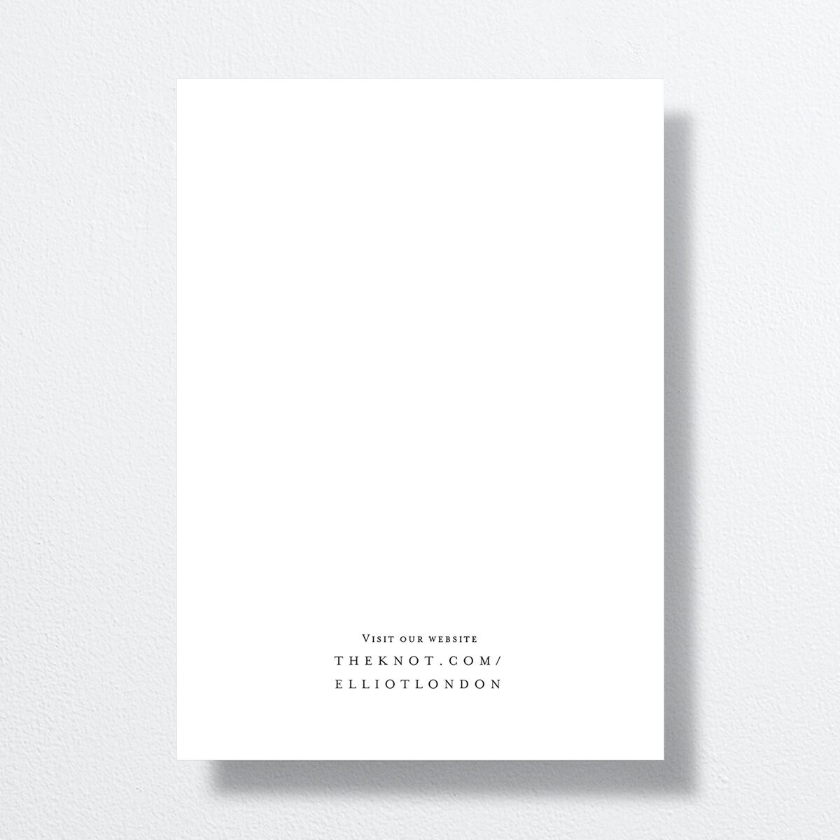 Timeless Typography Save The Date Cards back in white