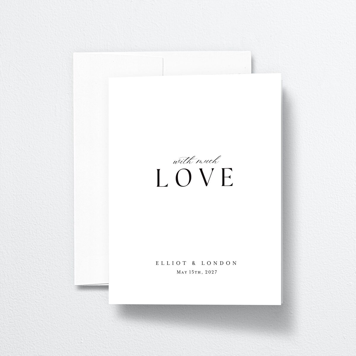 Timeless Typography Thank You Cards front