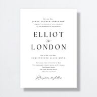Timeless Typography Wedding Invitations Pure White Signature No Standard