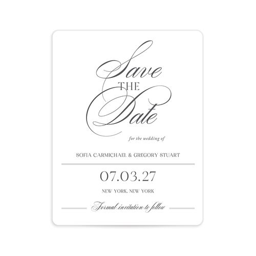 Classically Elegant Save The Date Magnets