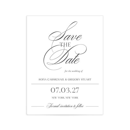 Classically Elegant Save the Date Petite Cards