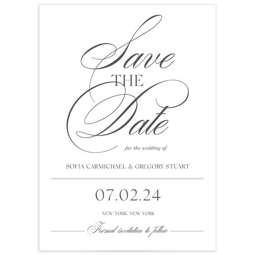Classic Blooms Save The Date Cards - 