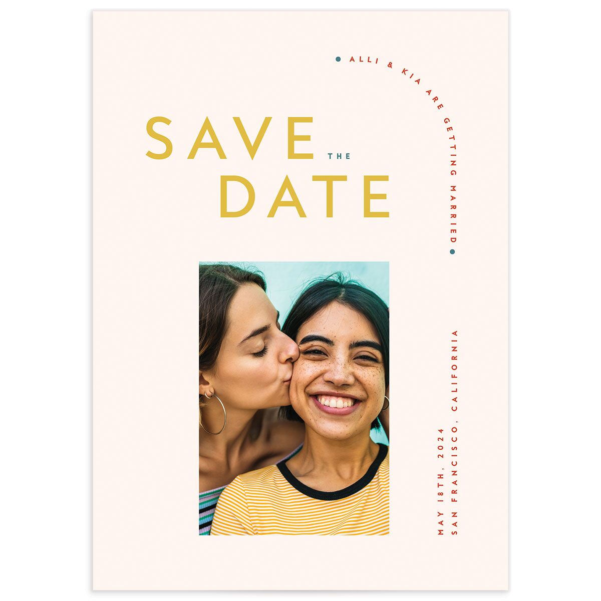 Contemporary Typography Save the Date Cards