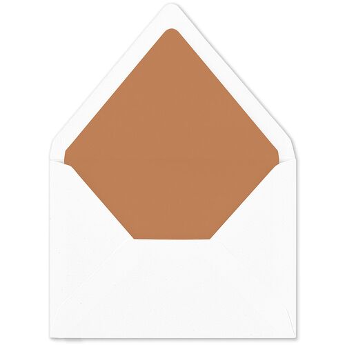 Gilded Corner Euro Envelope Liners Raw Sienna Luxe