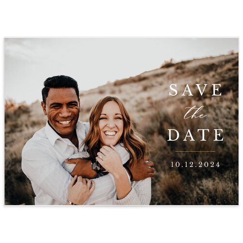 Painted Eucalyptus Save the Date Cards - 