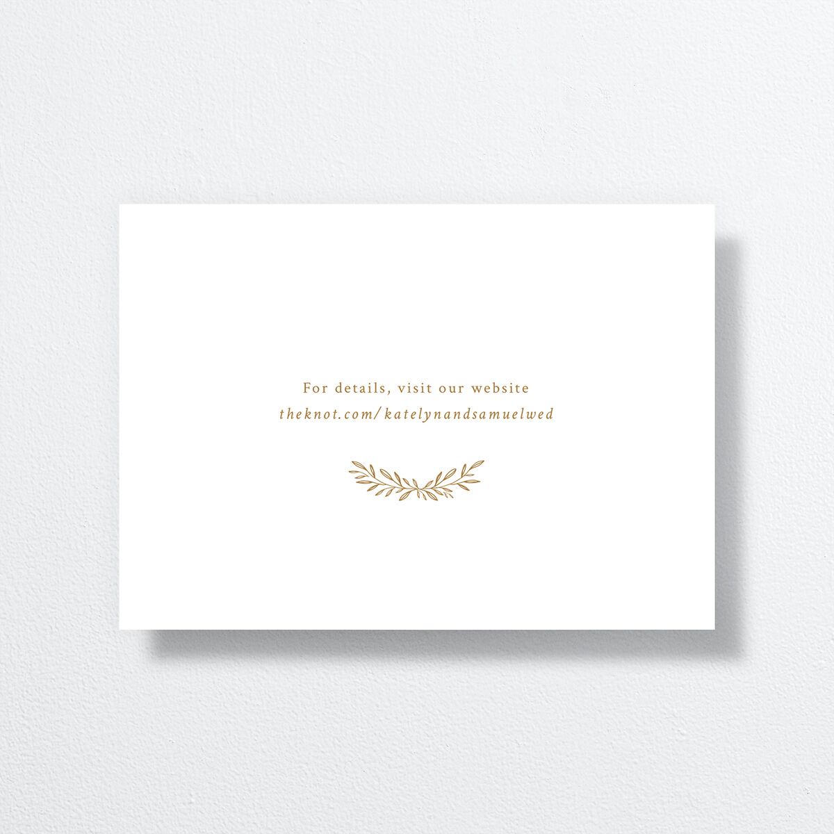 Monogram Wreath Rehearsal Dinner Invitations back in gold
