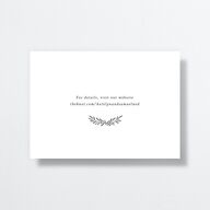Monogram Wreath Save The Date Cards Midnight Signature smooth No