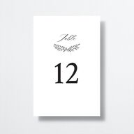 Monogram Wreath Table Numbers Midnight Signature