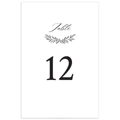 Monogram Wreath Table Numbers - 