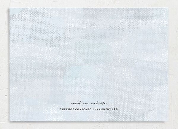 Minimal Accent Save the Date Cards back