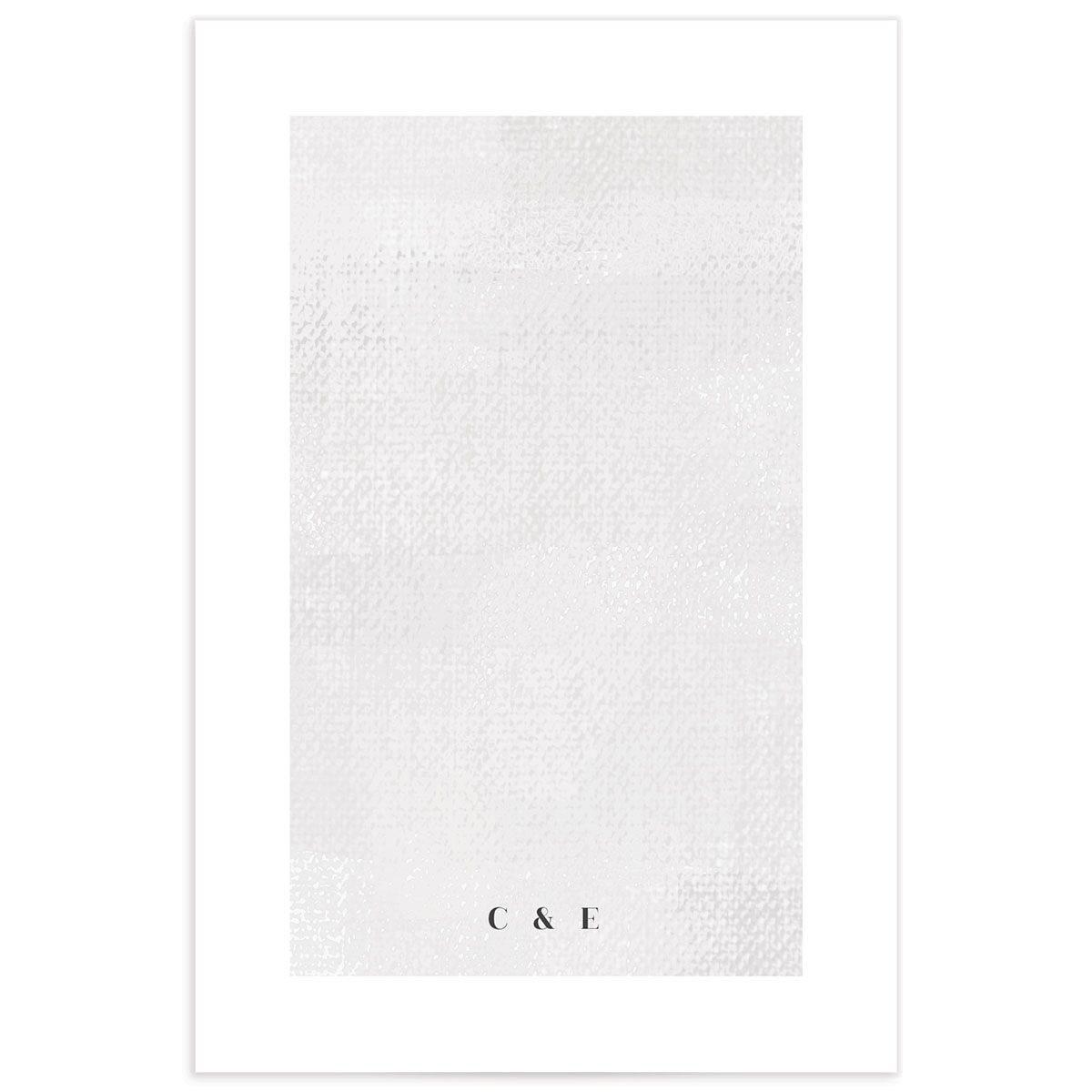 Minimal Accent Table Numbers Fog Signature