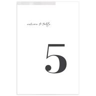 Minimal Accent Table Numbers Fog Signature