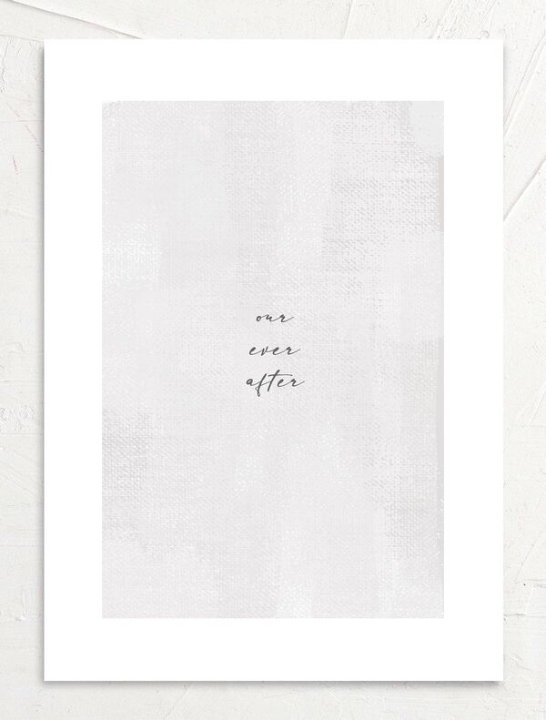 Minimal Accent Wedding Invitation back