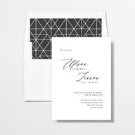 Minimal Calligraphy Standard Envelope Liners Standard Midnight