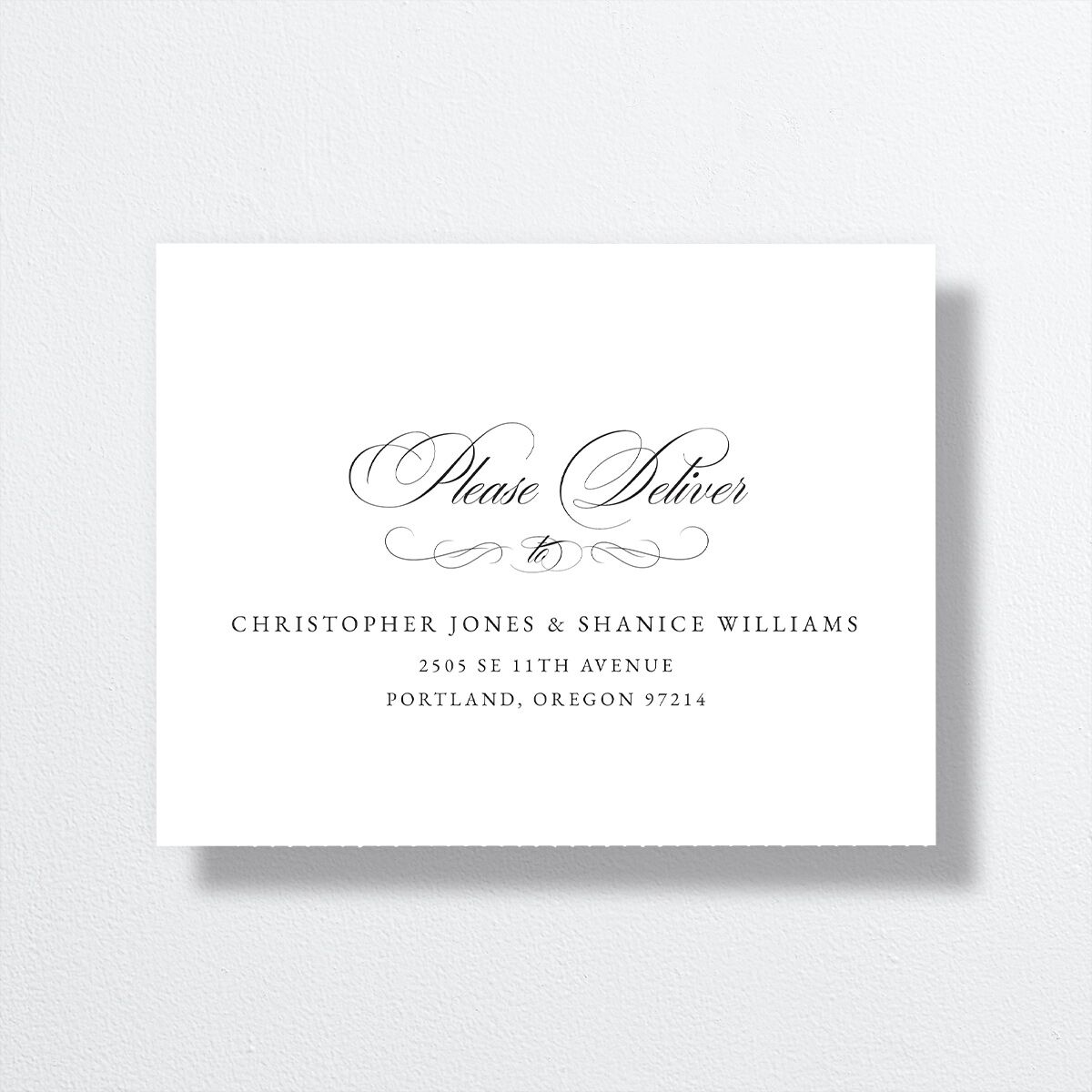 Vintage Flourish All-in-One Wedding Invitations — view 5